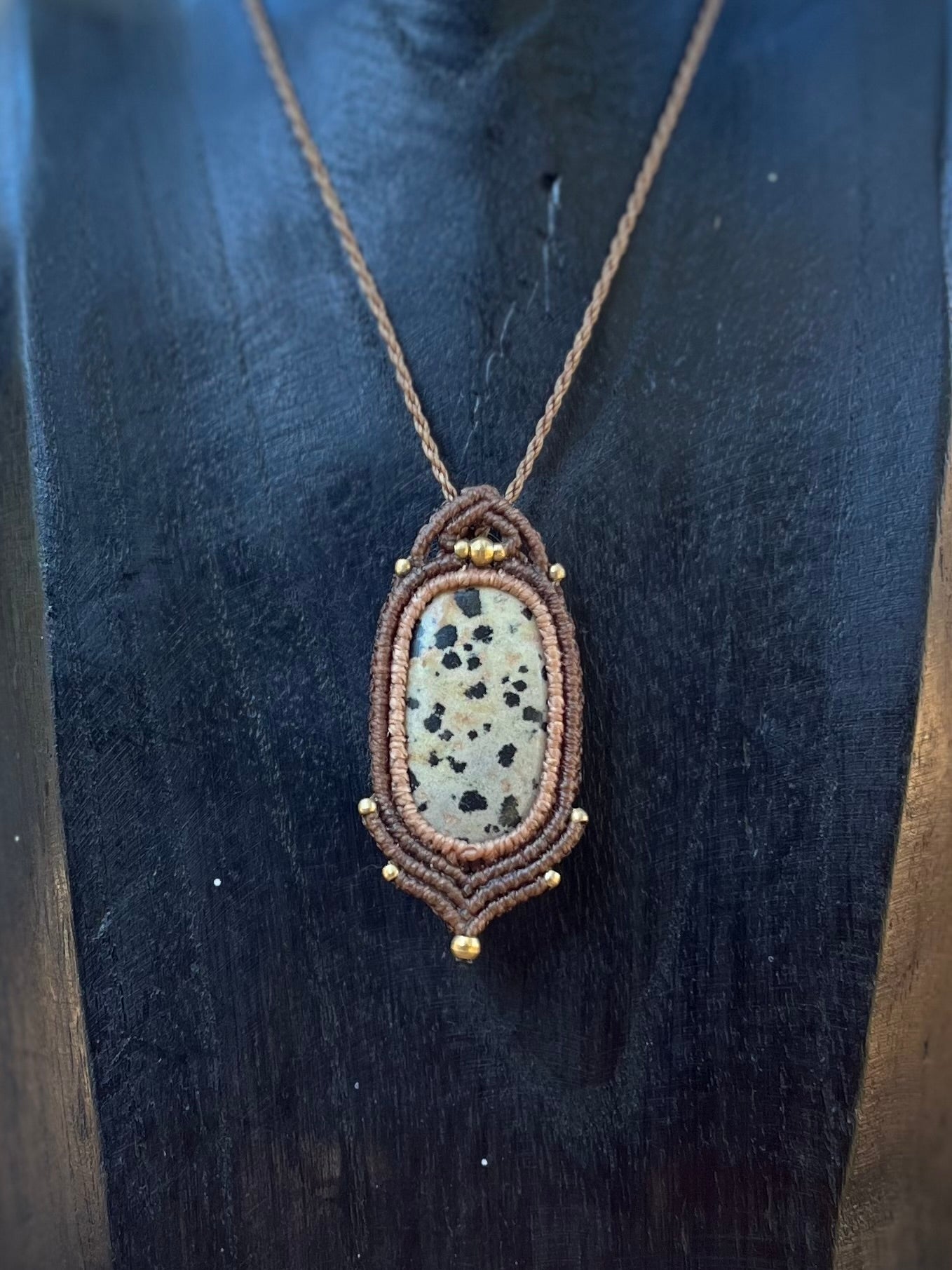 Collier Jaspe dalmatien