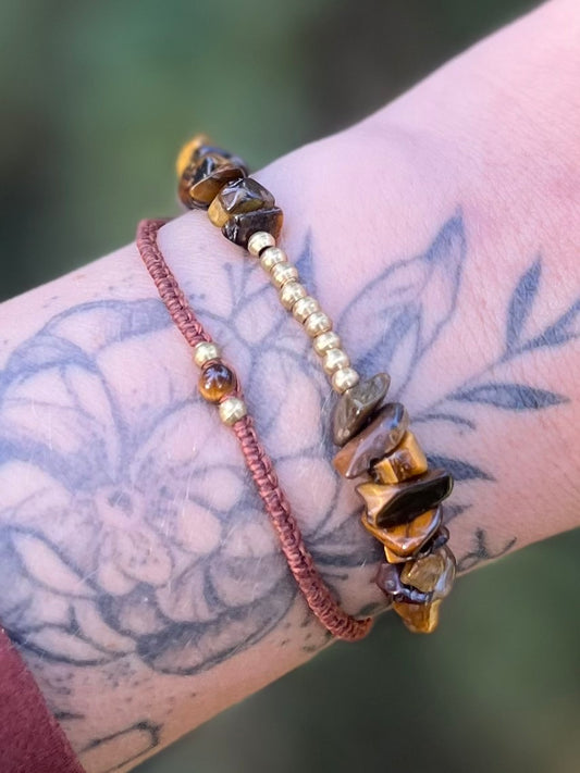 Bracelet double Oeil de tigre