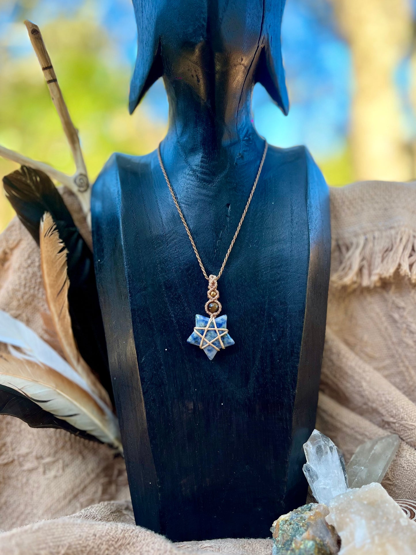 Collier étoile Sodalite