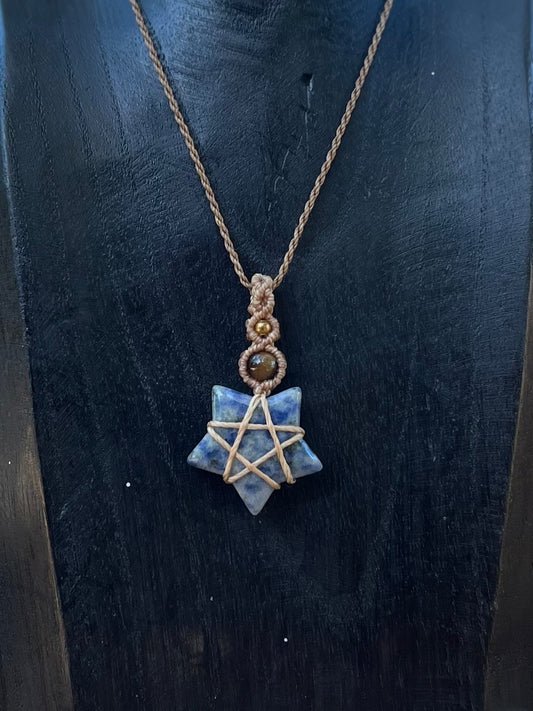 Collier étoile Sodalite