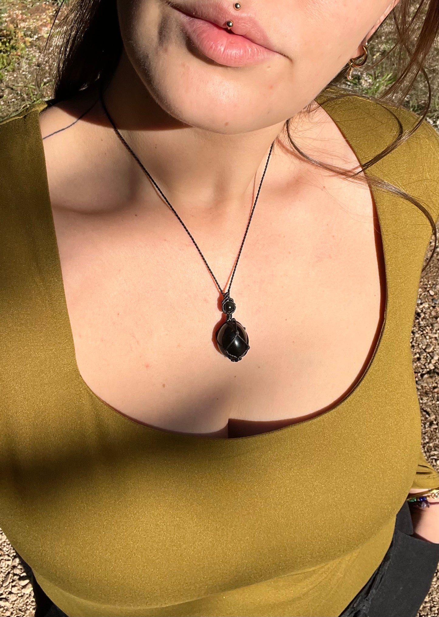 Collier Obsidienne
