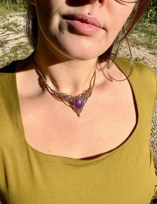 Collier multi Améthyste
