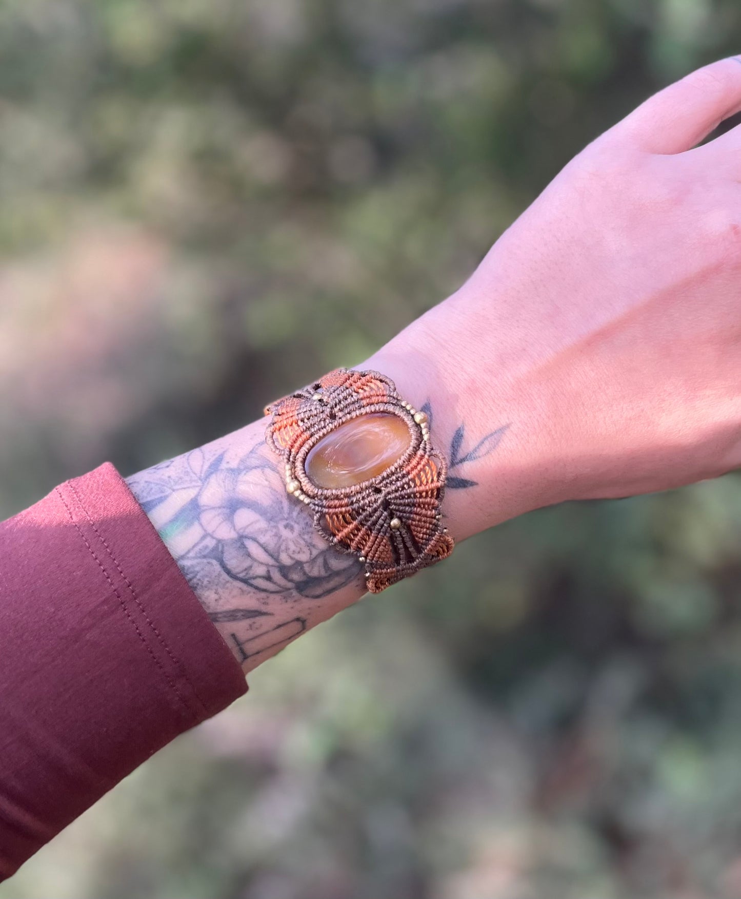 Bracelet manchette Agate