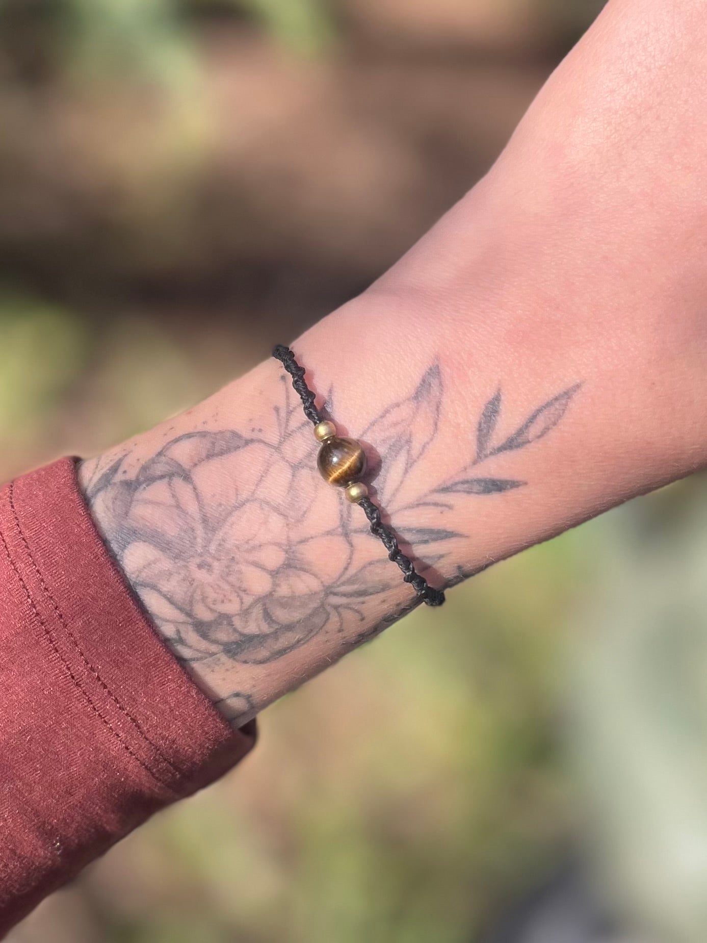 Bracelet simple perle Oeil de tigre