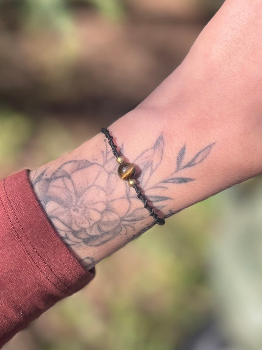 Bracelet simple perle Oeil de tigre